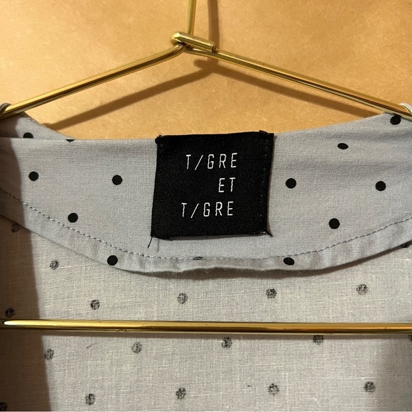 Tigre et Tigre | Rolf Dress Polka Dot Asymmetrical Popover Maxi Dress Size XS/S - Picture 3 of 10